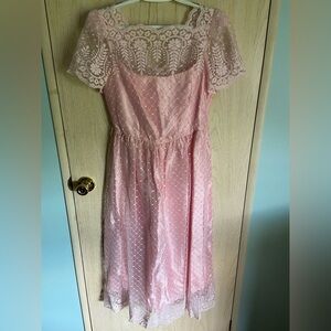jcpenney pink lace dress Jcpenney Pink Prom Dress Prom Dress, Pink Ballgown, Lace Corset Mercari